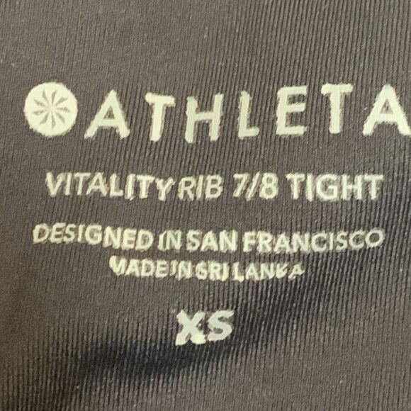 ATHLETA, yoga, vitality rib 7/8 tight, great condition - Picture 2 of 14